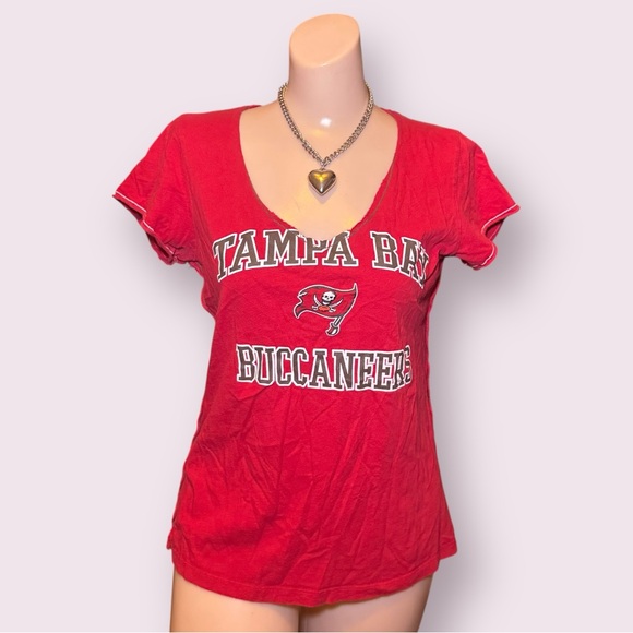 NFL Tops - Tampa Bay Buccaneers Women’s Red T-Shirt